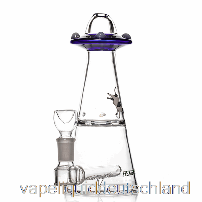 Hanf-UFO-Vortex-Bong, Blaue Vape-Flüssigkeit